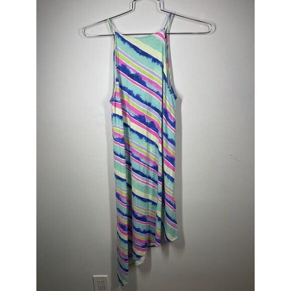 Lilly Pulitzer Magnolia Midi Ceviche Asymmetrical Stripe Dress Womens Size S - Picture 6 of 8